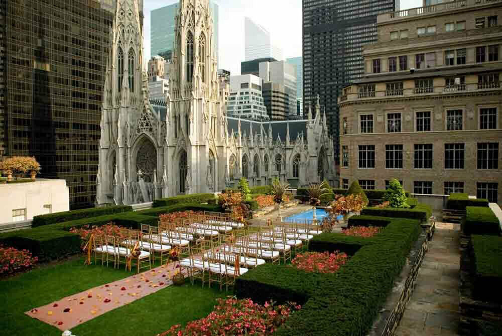 纽约市中心的屋顶婚礼场地